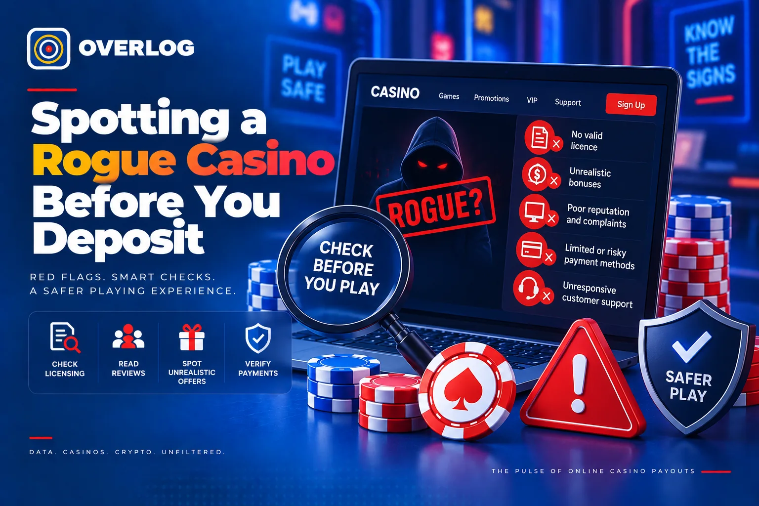 Spotting a Rogue Casino Before You Deposit